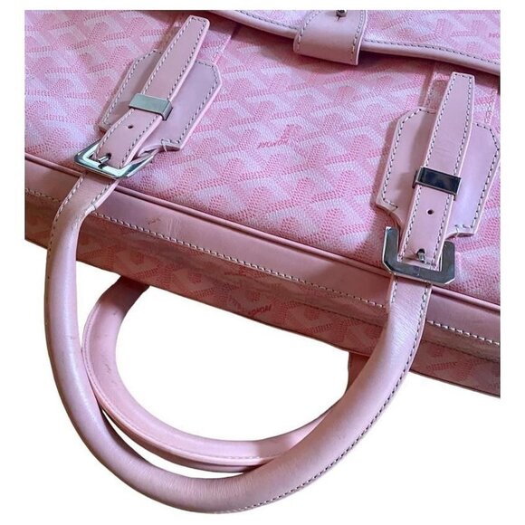 🌸 SUPER RARE🌸 Authentic Goyard Ambassade MM Briefcase PINK Sakura DISCONTINUED - Picture 15 of 16